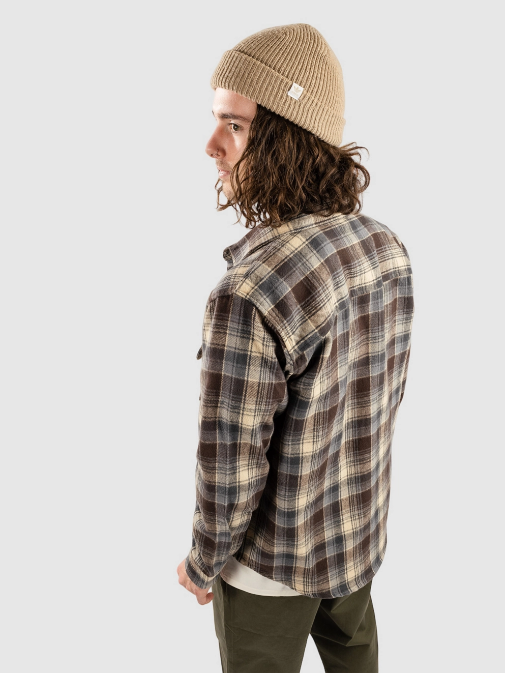 Fat Moose Adrian Cotton Check Shirt dark brown check