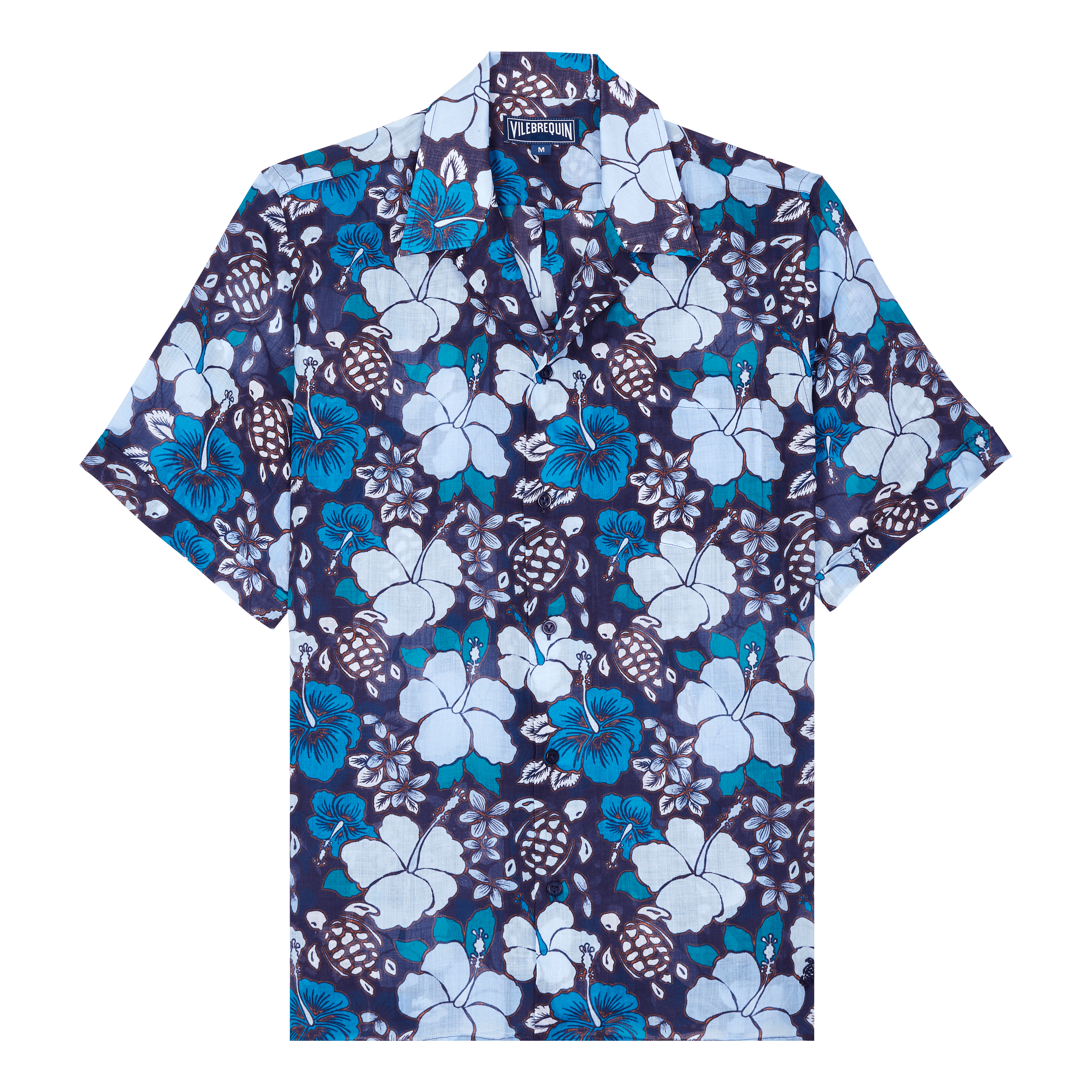 Chemise Bowling en Ramie Homme Tropical Turtles