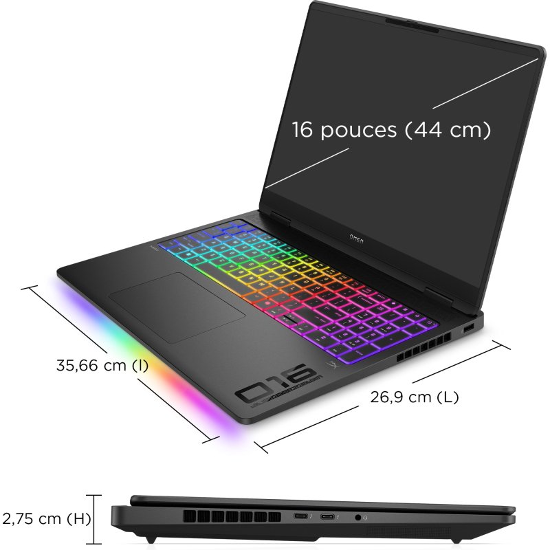 HP OMEN MAX Gaming Laptop 16-ah0018nf Intel Core Ultra 9 275HX Ordinateur portable 40,6 cm (16