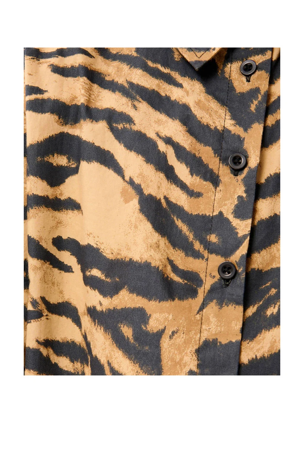 Shoeby midi jurk bruin