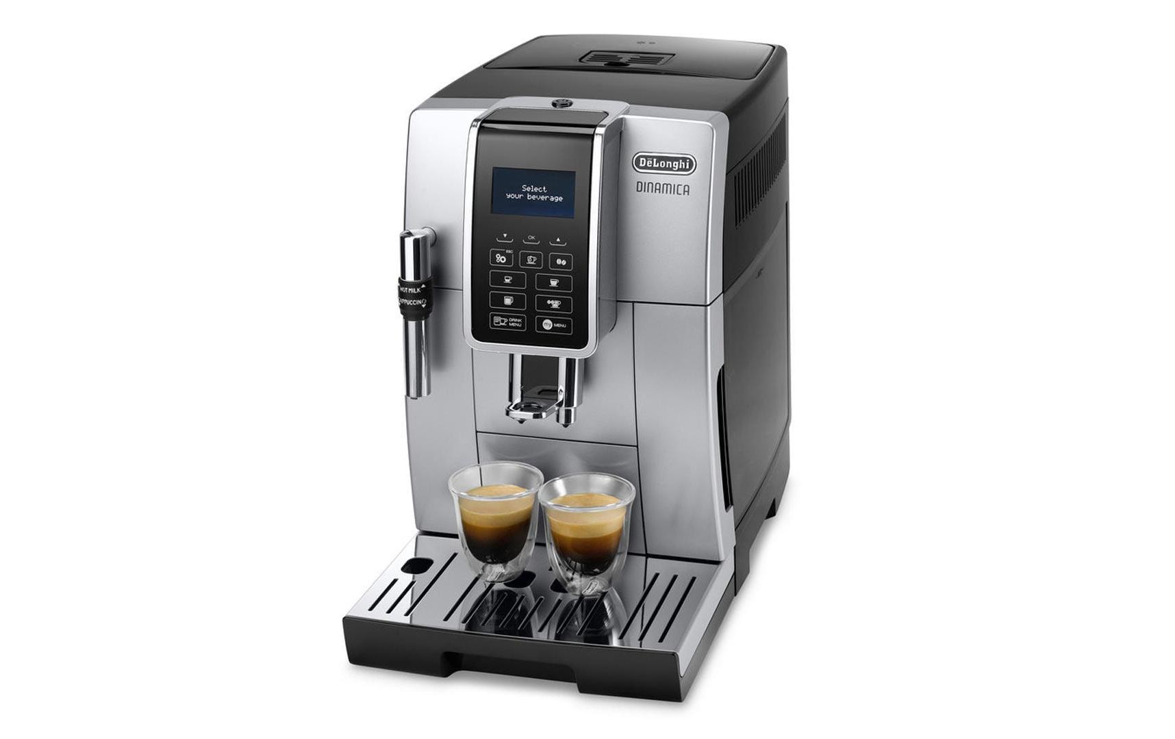 Kaffeevollautomat Dinamica ECAM 350.35.SB Silber<br>Vollautomat für Kaffeebohnen oder Kaffeepulver