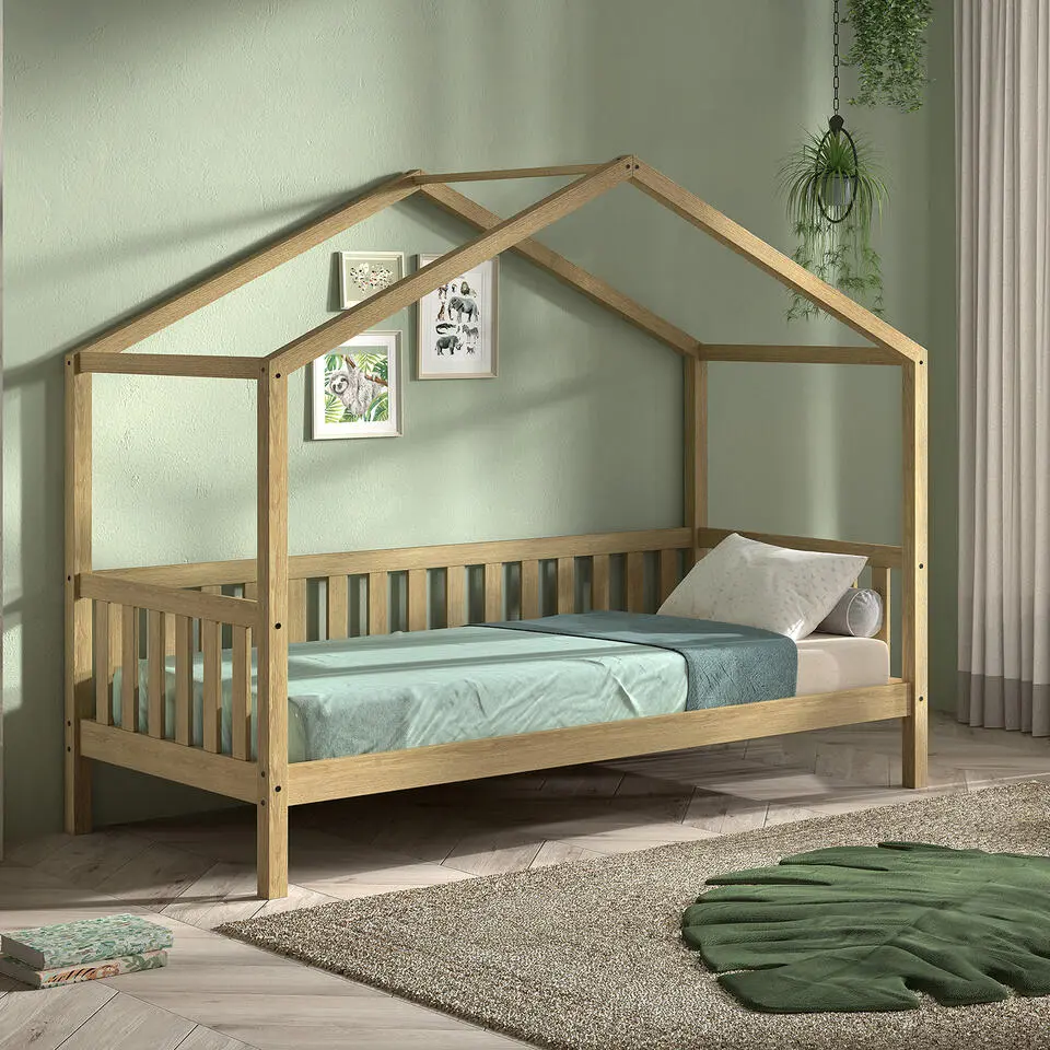 Bedhuisje Dallas - 90x200 - massief eikenhout