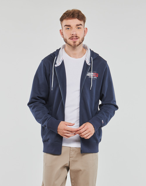 Tommy Jeans - TJM ENTRY FLAG ZIP THRU - Marine