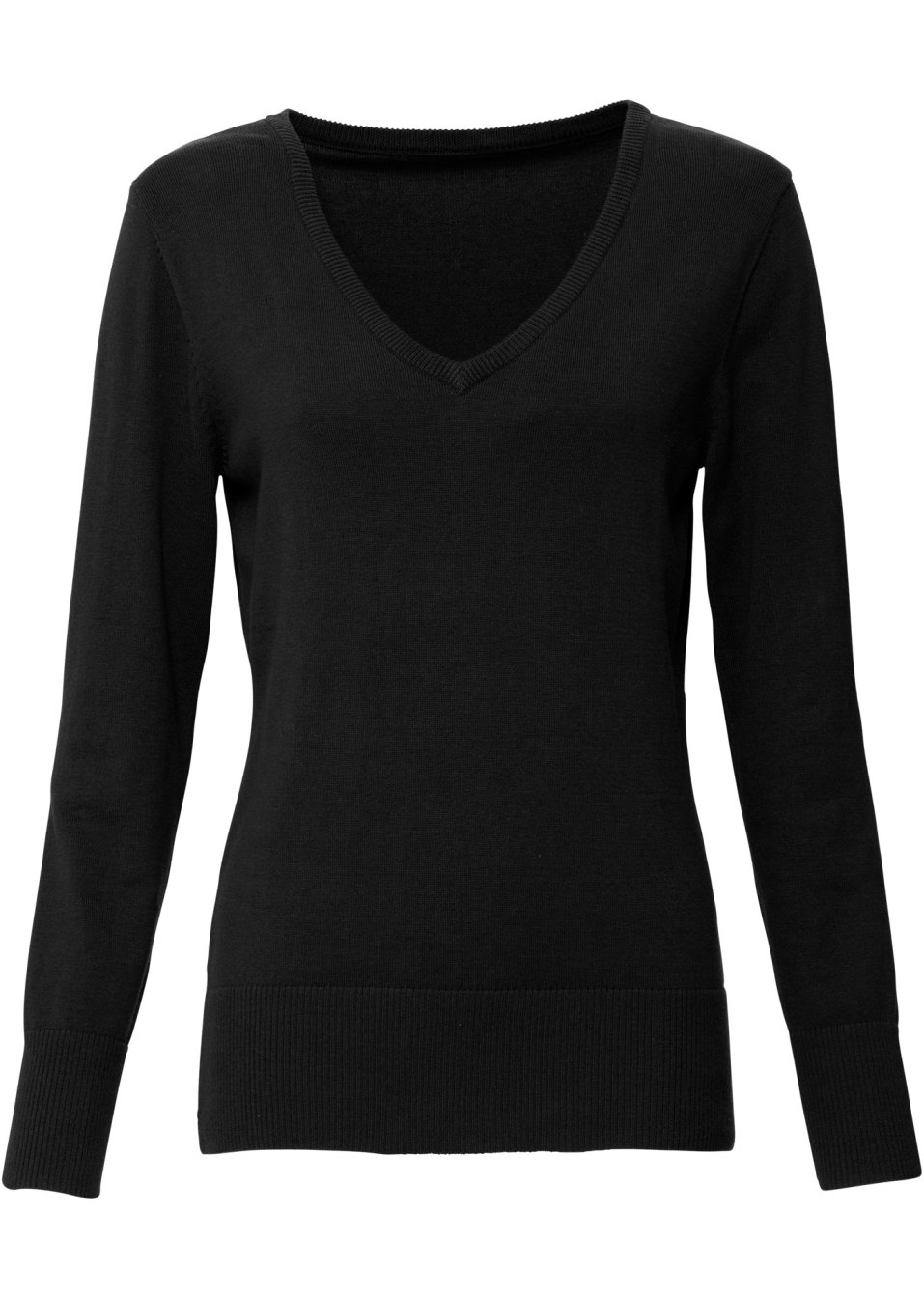 Pull col en V en fine maille