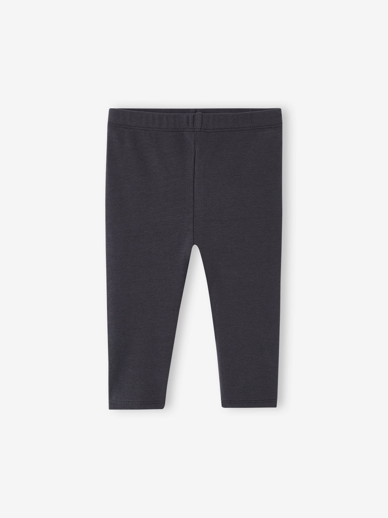 Conjunto de 2 leggings compridas para bebê menina, azul claro, bicolor/multicoloridas