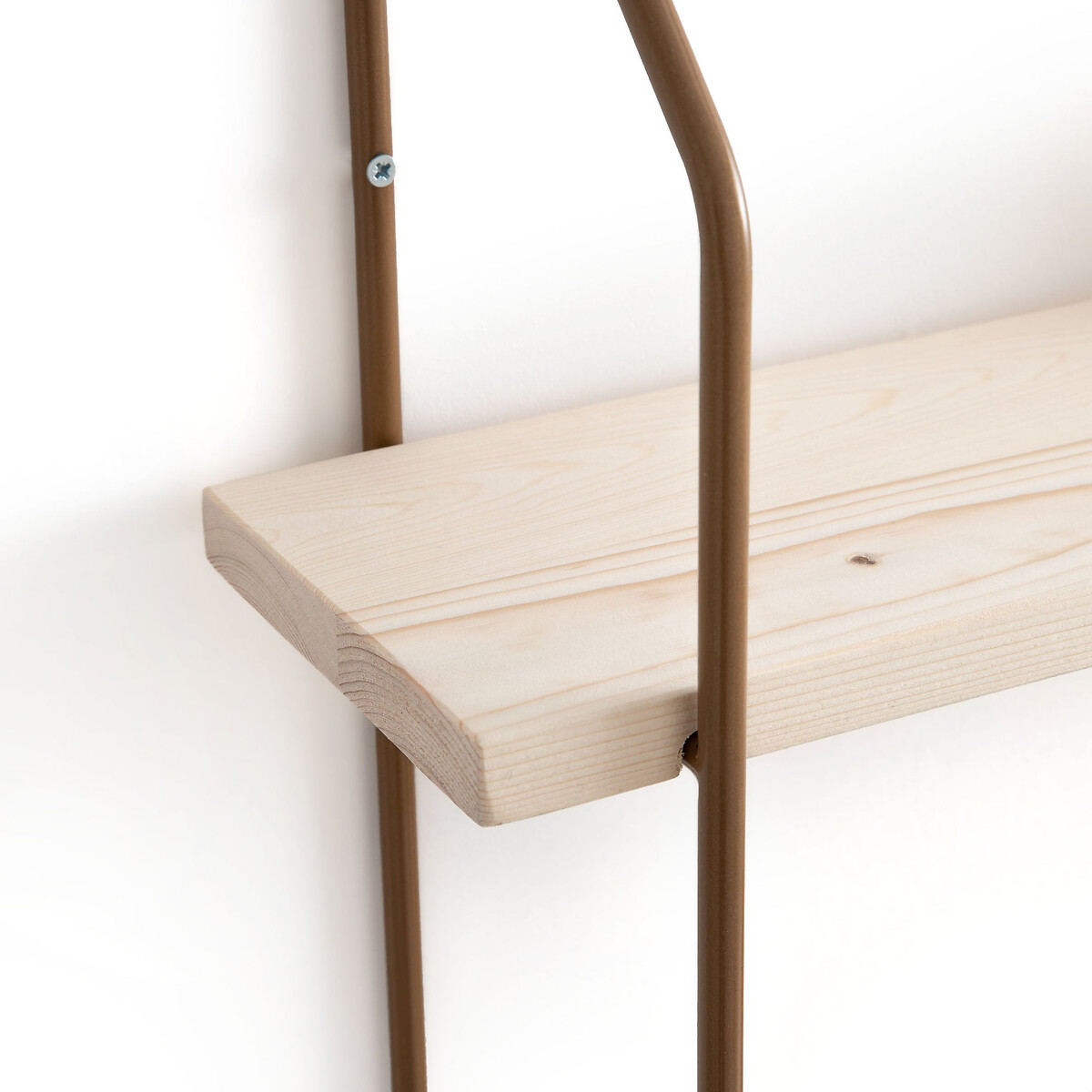 LA REDOUTE INTERIEURS<br>Rack de parede triplo, pinho e metal L65 cm, Vinto