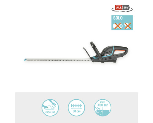 GARDENA ComfortCut 60/18V accu-heggenschaar (Power for All) zonder accu en lader
