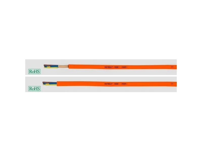 HELUKABEL H05BQ-F / H07BQ-F, Lavspændingskabel, Orange, Polyurethan (PUR), Cooper, 0.75 mm², 22 kg/km