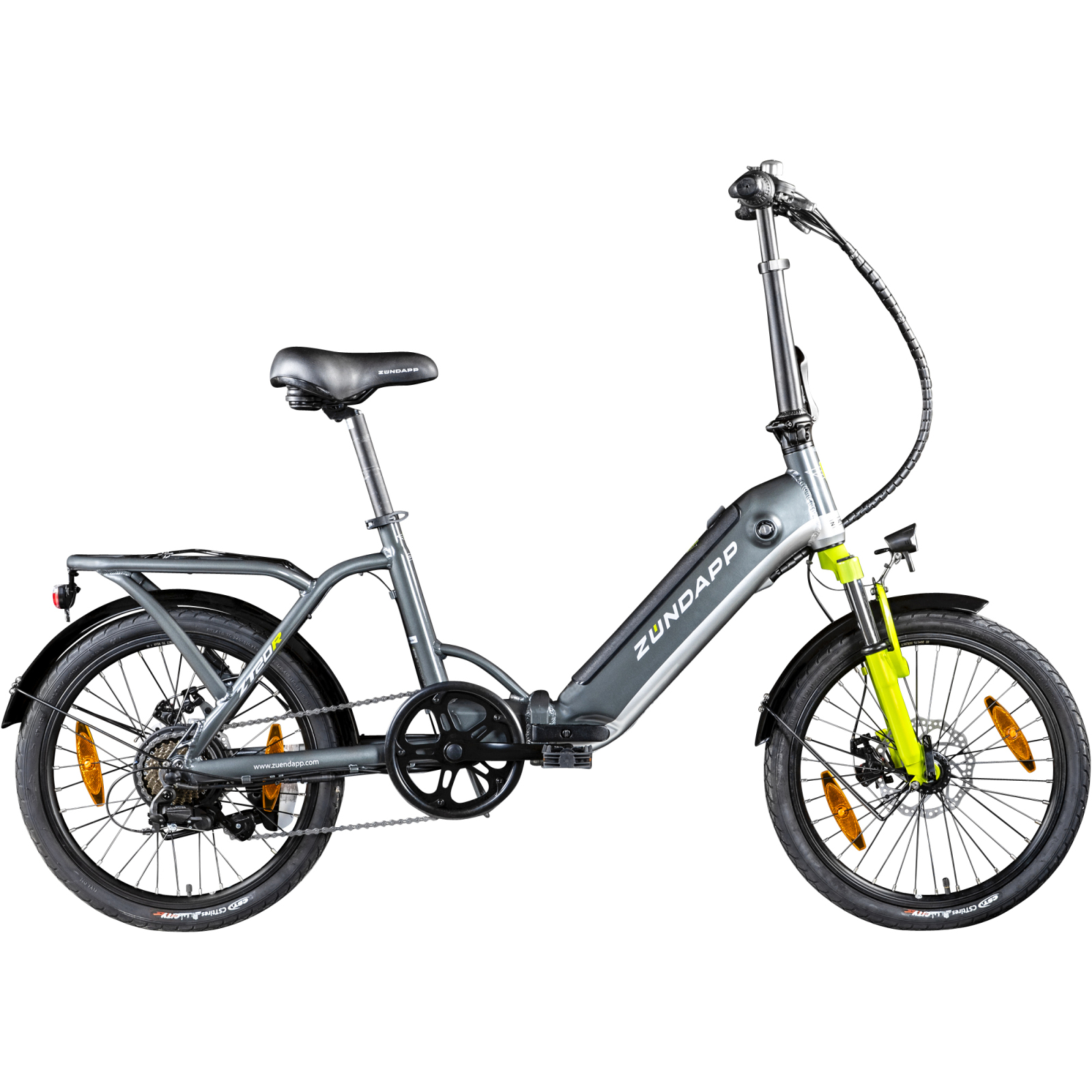 Zündapp Elektro-Klapprad ZT20R - grau-grün - 20''