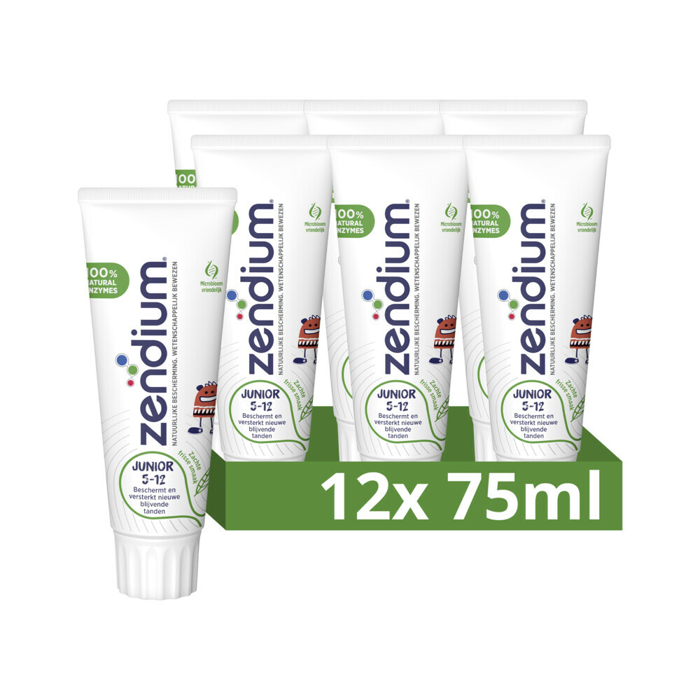12x Zendium Tandpasta Junior75 ml