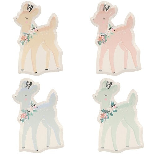 Meri meri bordjes pastel hertjes - 8st