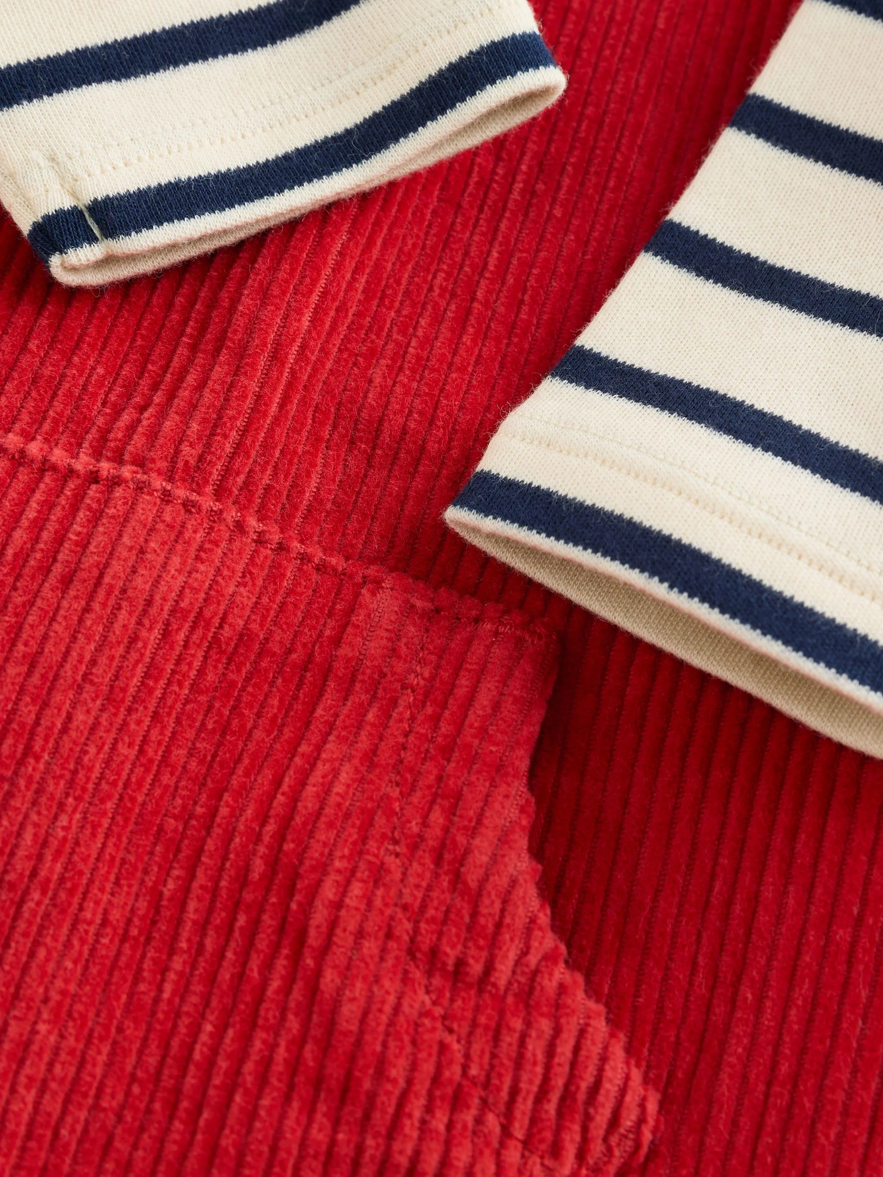 Rood - Babyset van tuinbroek en rompertje (0mnd-2jr)