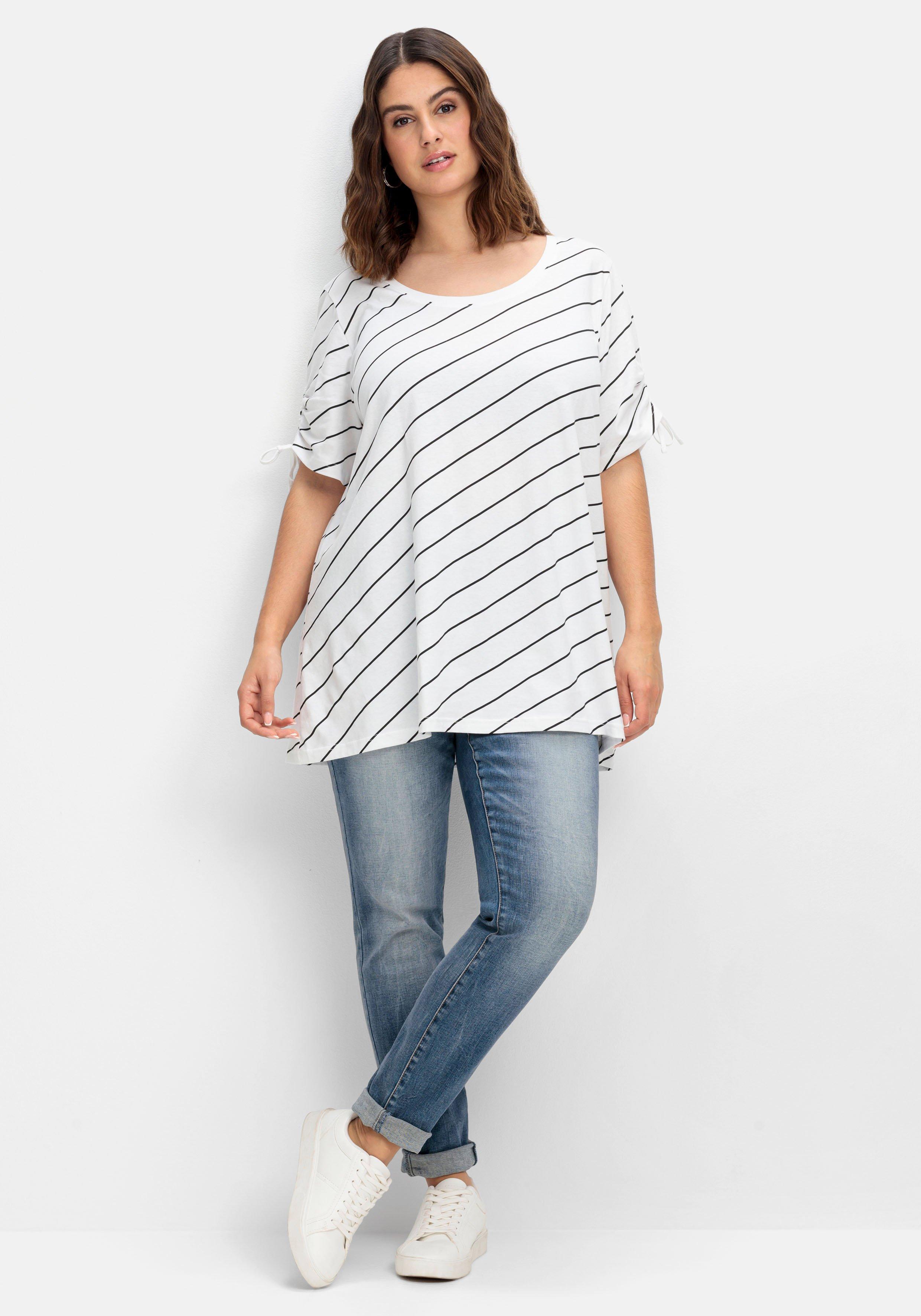 Doppelpack T-Shirts, mit Tunnelzug am Arm