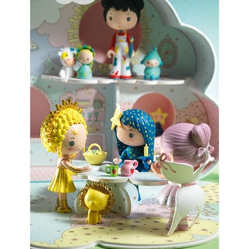 Djeco tinyly draagbaar poppenhuis - sunny & mia
