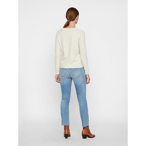 Vero Moda Doffy LS Striktrøje, Birch, L