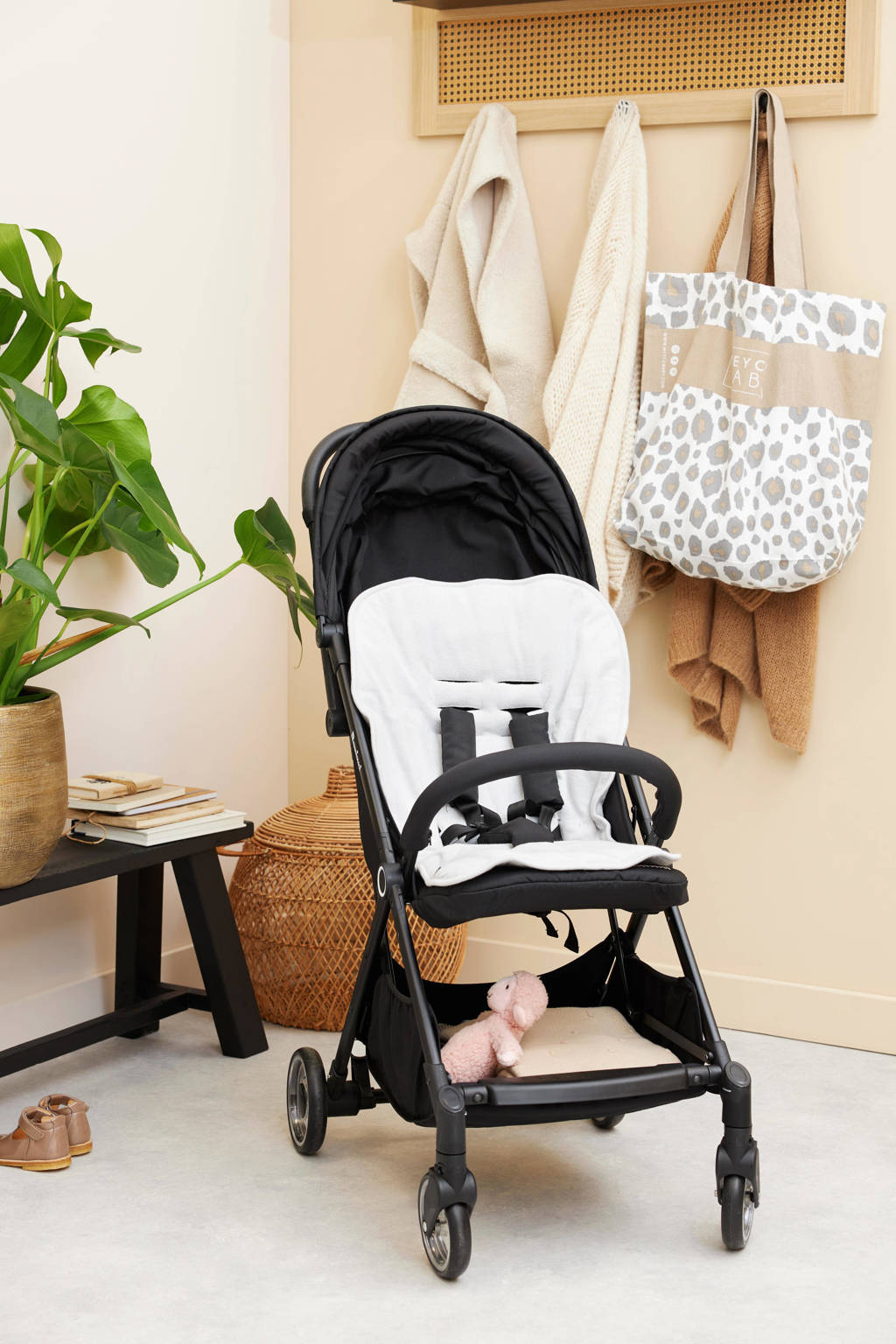buggy inlegger Badstof Light Grey
