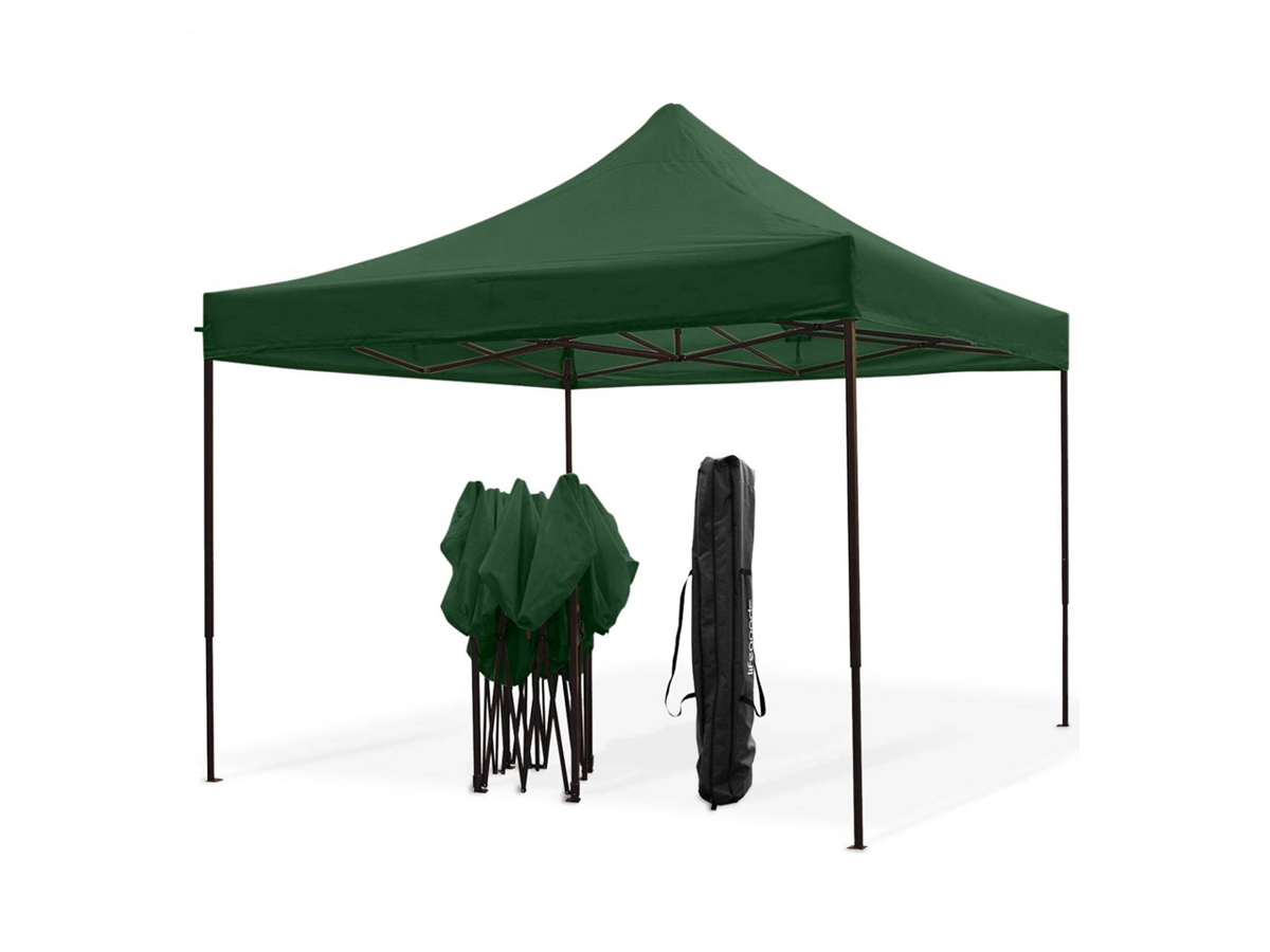 LifeGoods 3x3 m partytent - Dark Green