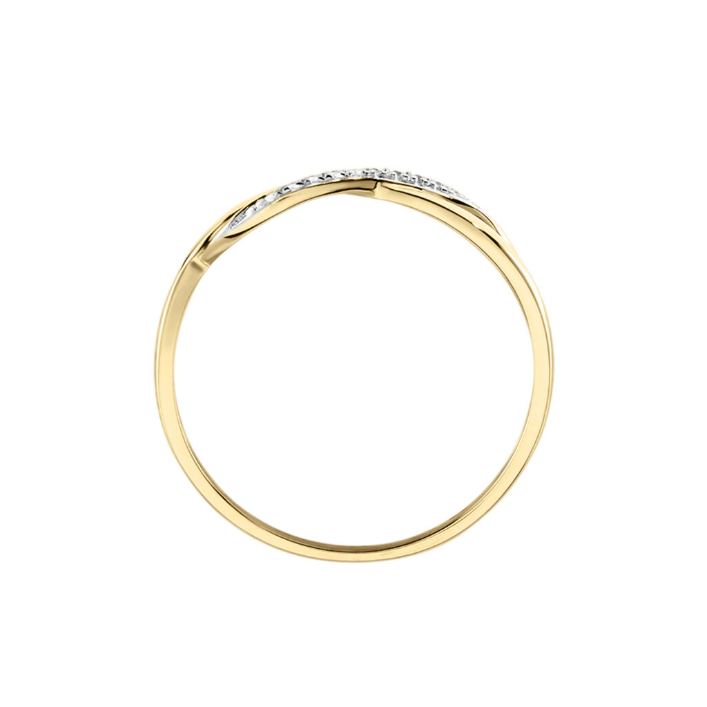 Bague Smina Or Jaune Diamant