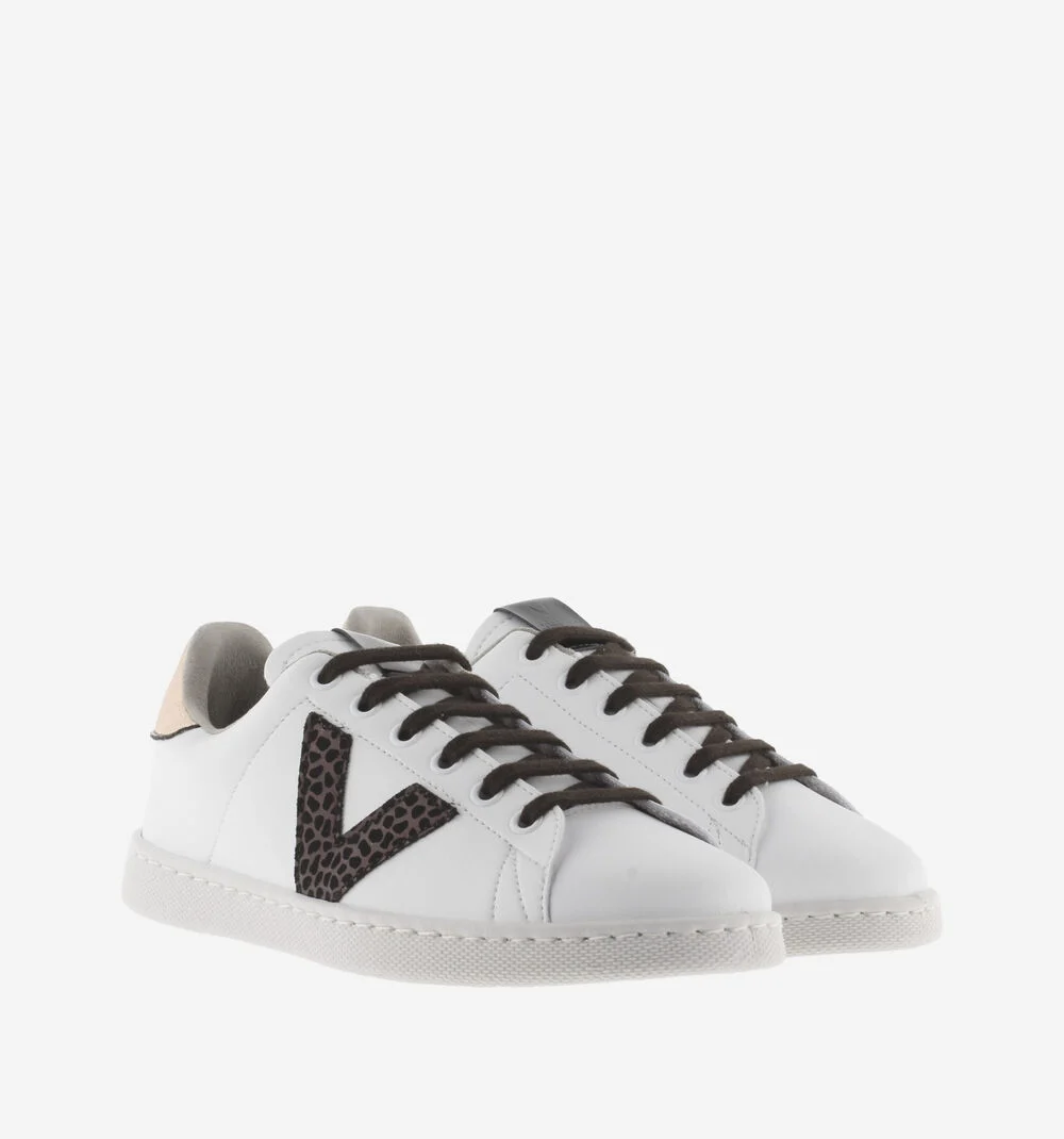 TENIS FAUX LEATHER & ANIMAL PRINTBRONCE