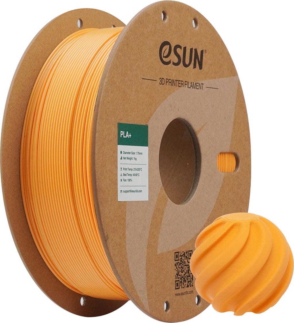 eSUN  PLA+ Apricot, 1,75 mm / 1000 g    PLA-Filament mit verbesserten physikalischen Eigenschaften in Apricot
