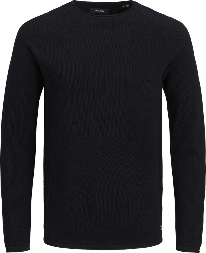 Jack & Jones JJEHILL KNIT CREW NECK NOOS Black