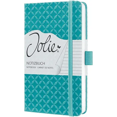 Sigel Notizbuch Tagebuch Jolie Aqua Green, ca. A6, liniert, Hardcover