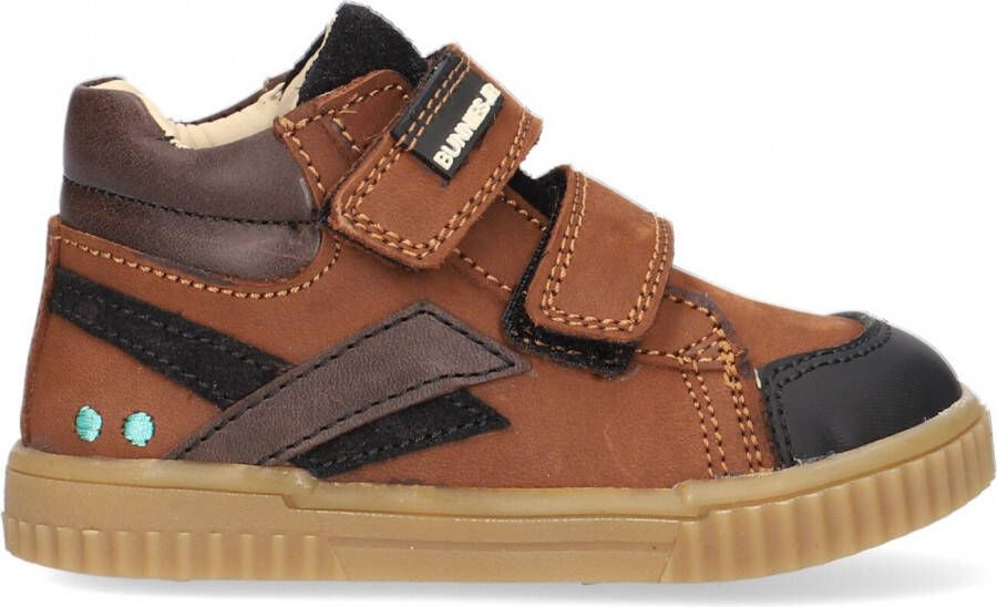 BunniesJR Bunnies JR 221662 513 Hoge Sneakers Bruin Leer Klittenband