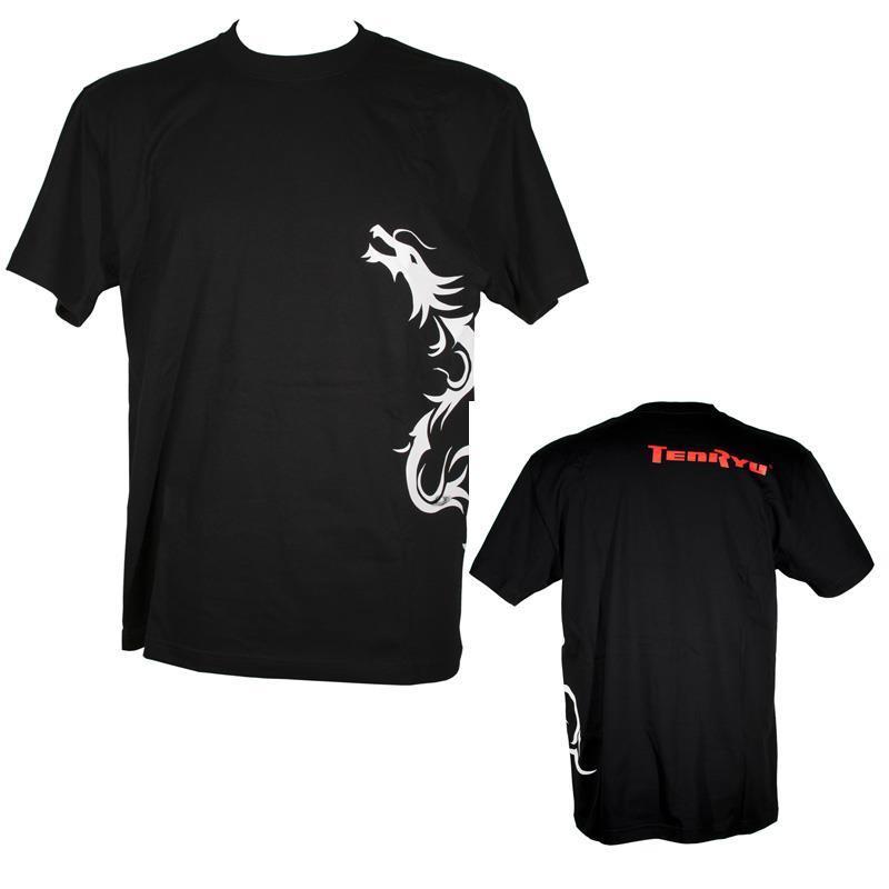 Tee Shirt Manches Courtes Homme Tenryu Dragon - Noir