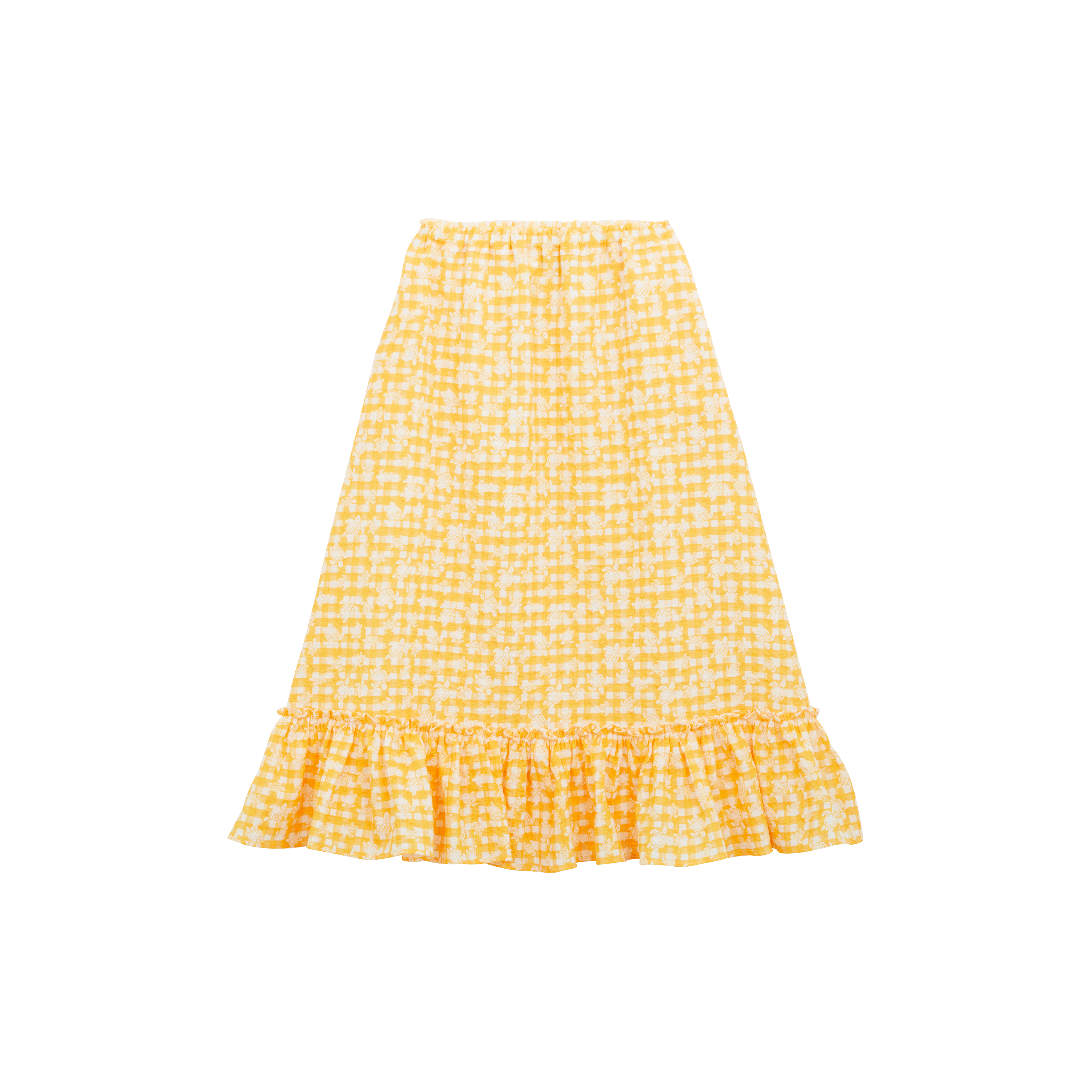 Girls Turtle Vichy Look Girls Swimwear
