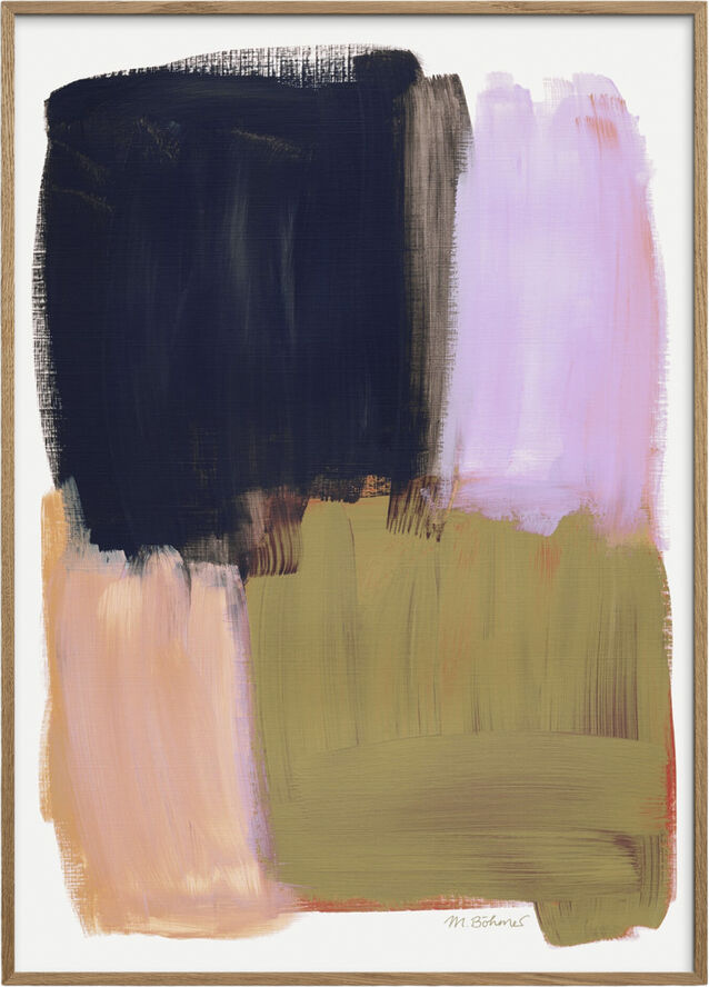 Poster & Frame Mareike Bohmer - Abstract Brush Strokes 134 Flerfarvet
