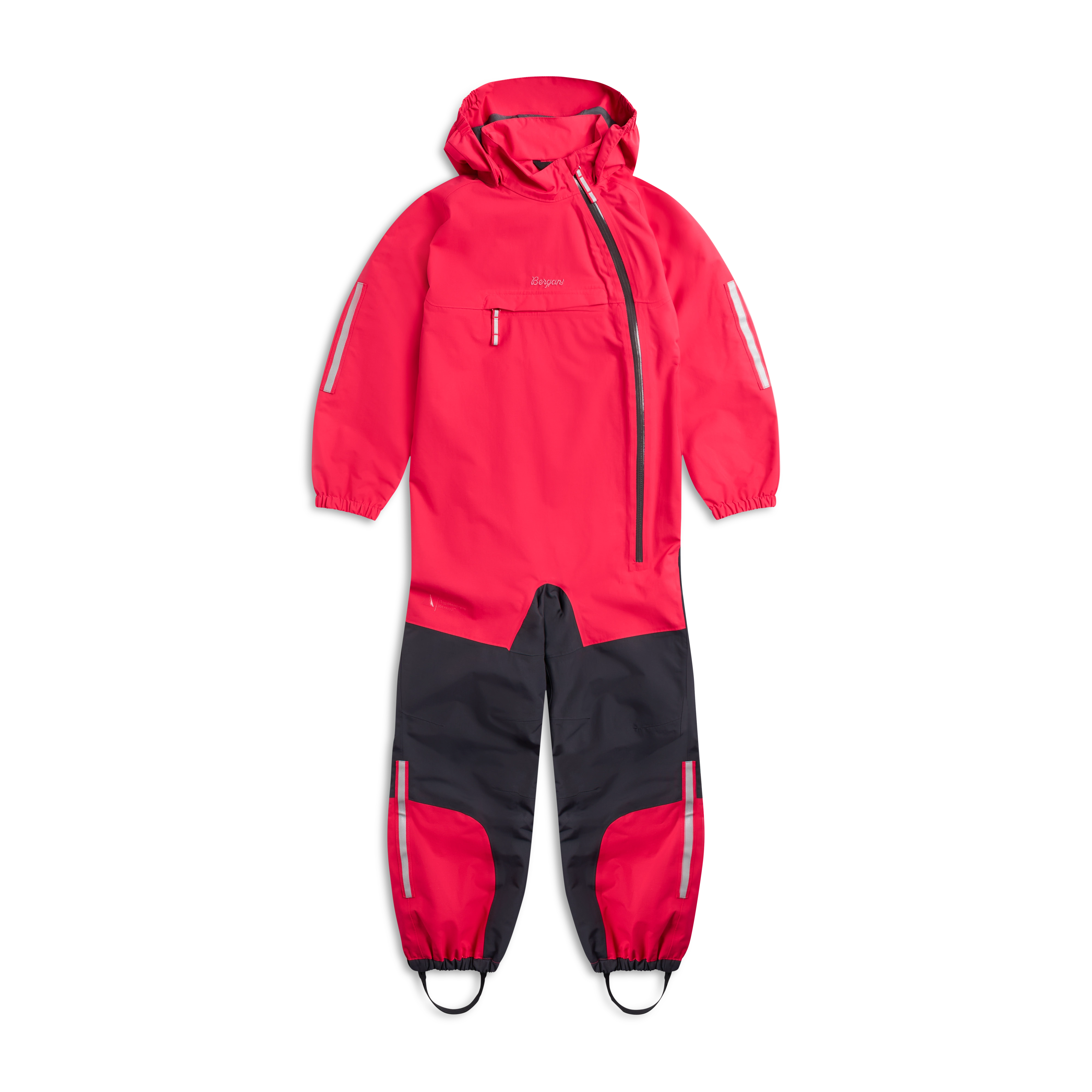 Lilletind Kids Coverall Alpine Rose / Dark Shadow Grey