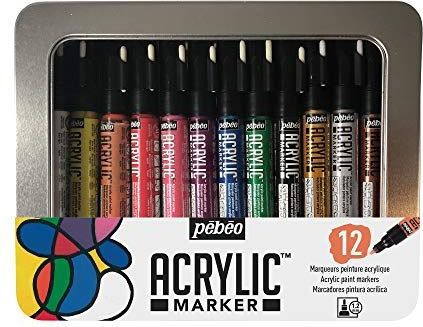Pebeo - Acryl Markers - Assortiment - 12X1.2MM - Multi-Doel