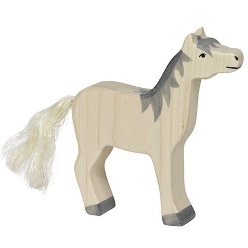 Holztiger paard 15 cm