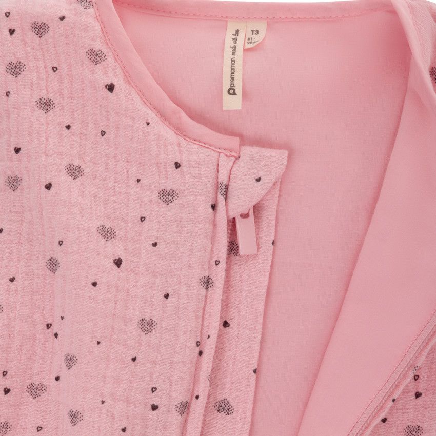 Gigoteuse sans manches en tetra TOG 2 T3 - Rose