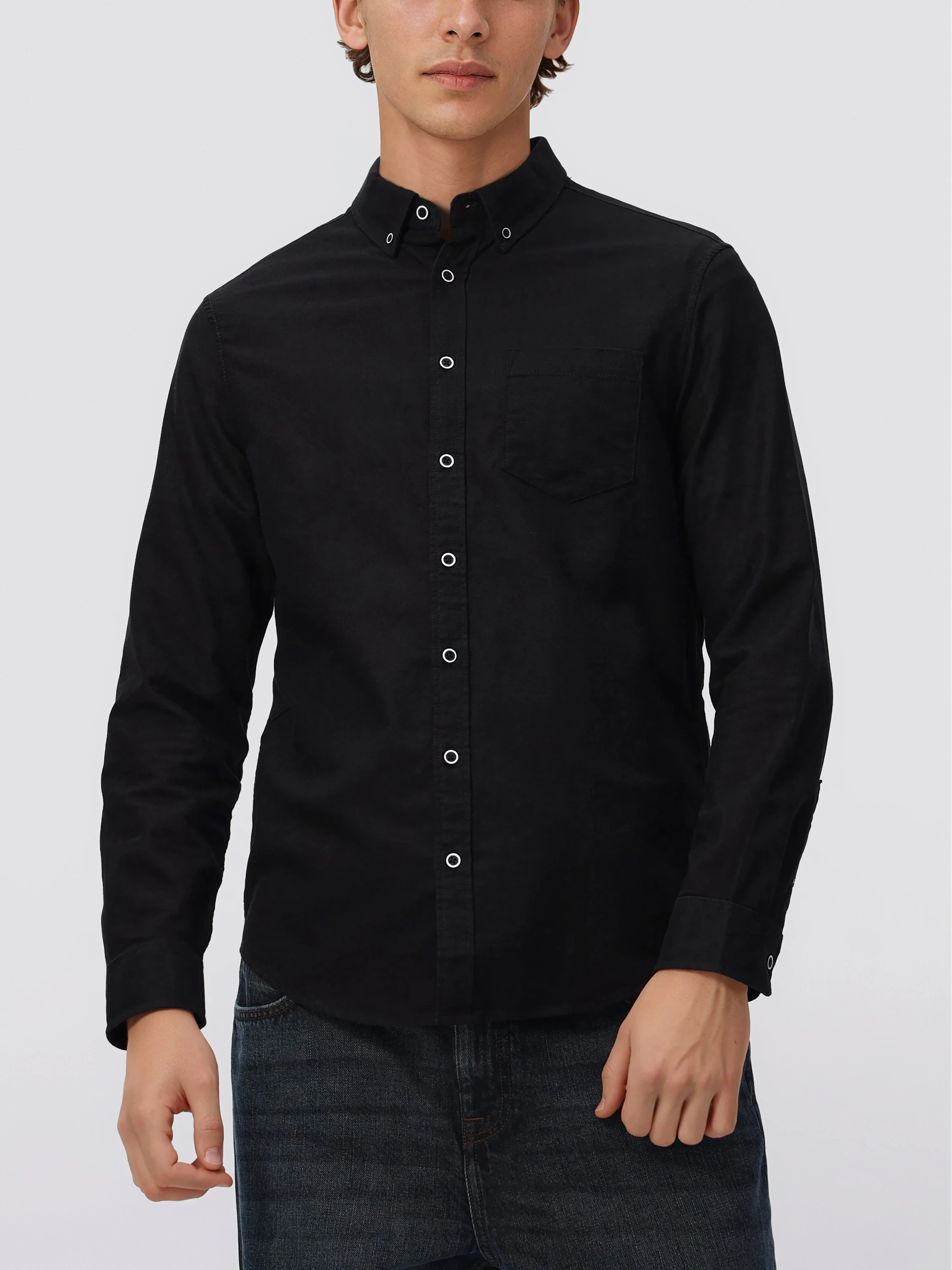 Baumwoll-Hemd im Slim-Fit