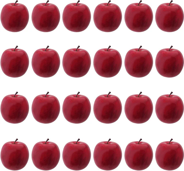 Creativ deco Dekokugel »Weihnachtsdeko rot« Apfel, Ø ca. 6,5 cm