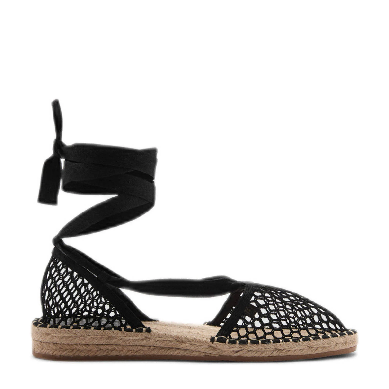 Mango espadrilles zwart