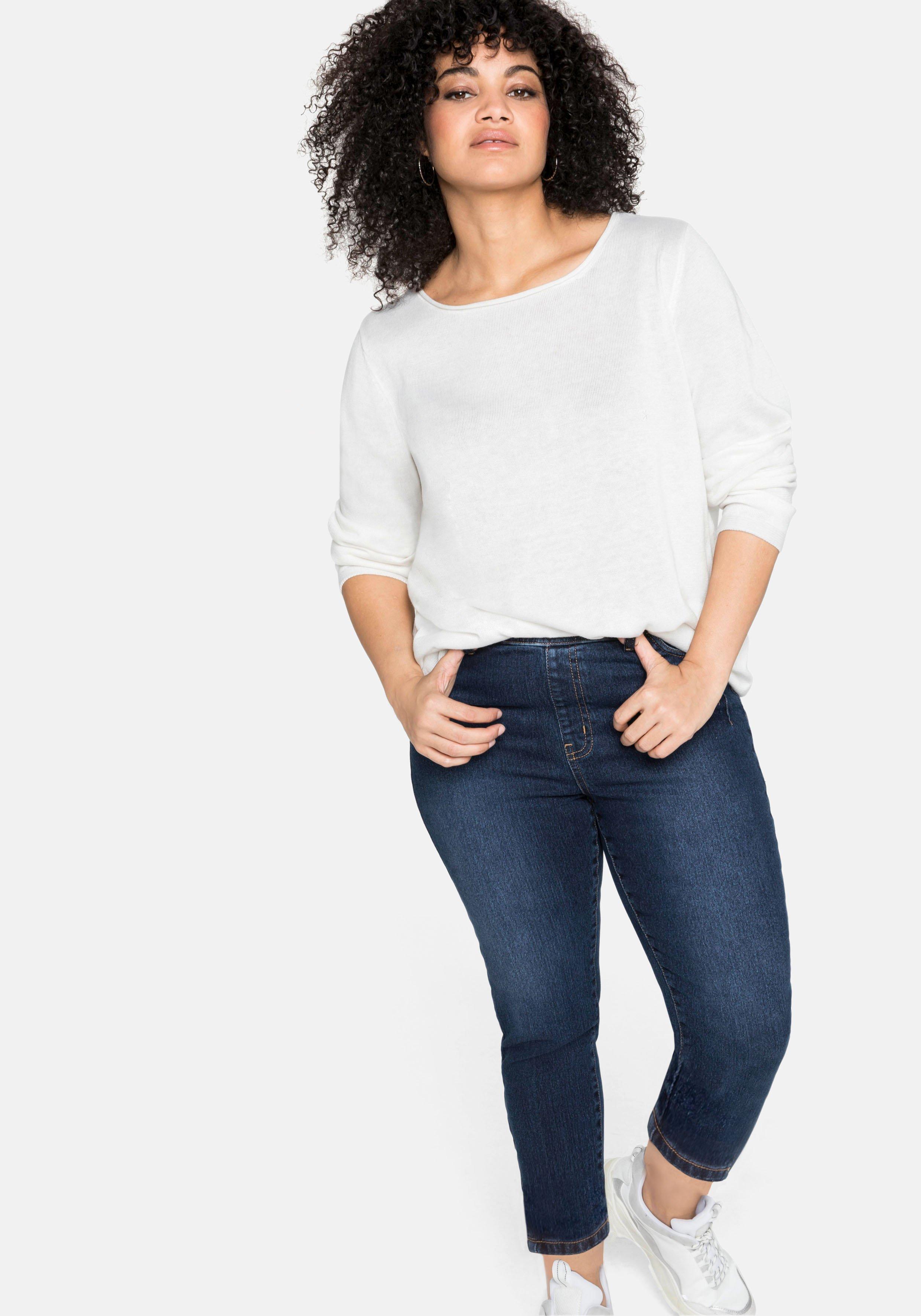 Jeggings mit Gummibund und Gürtelschlaufen