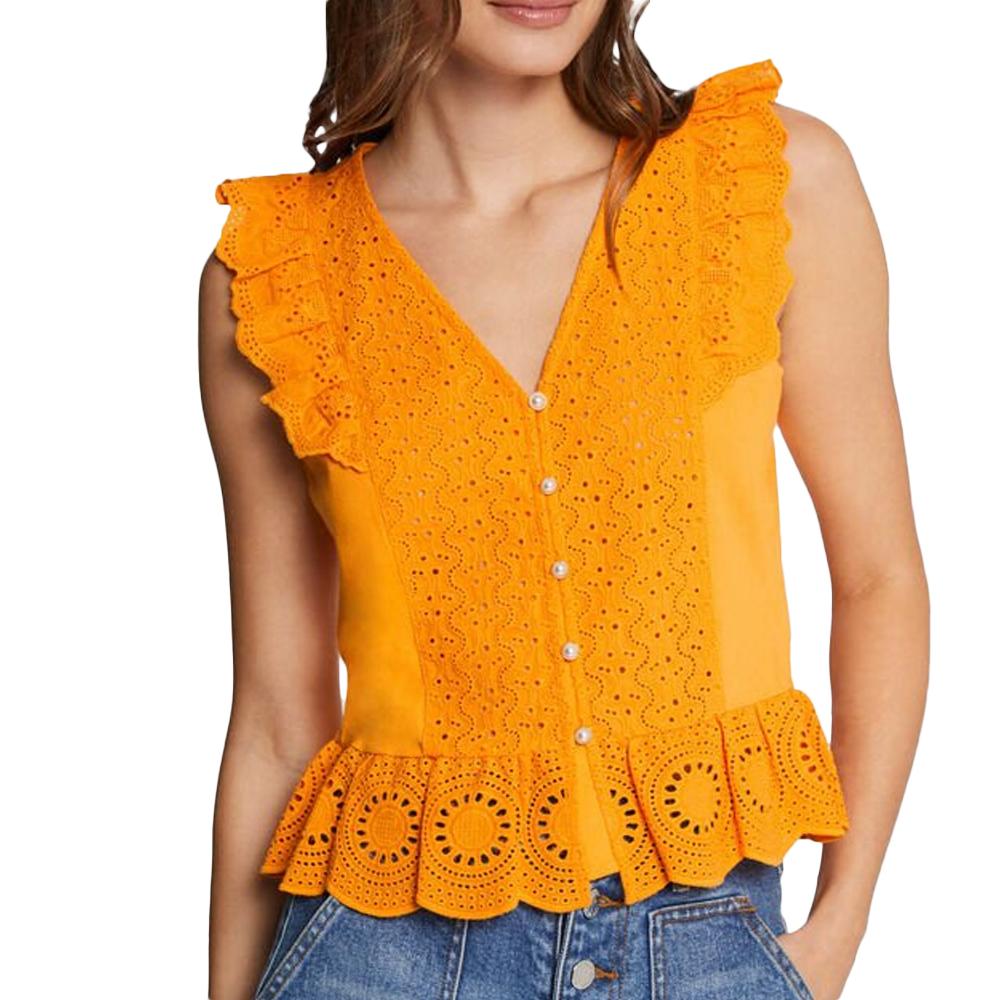 Morgan T-shirt Jaune Femme Morgan Doday1