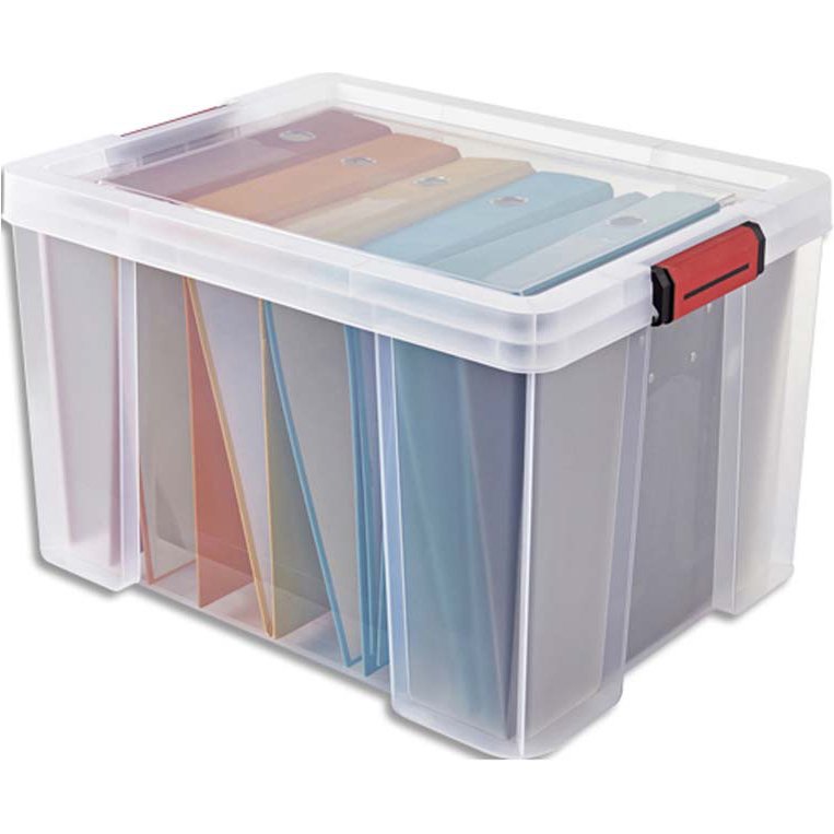 Bac de rangement clip n store sundis renforce capacite 45 l dim 50 x 32,5 x 39 cm