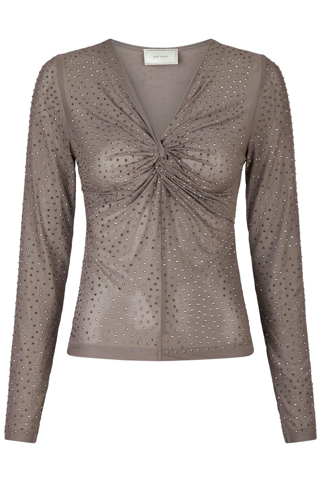 Neo Noir Alisa Stone Mesh Blouse 162654 silver