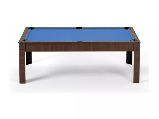 Billard Américain convertible table 4places KITBILL 5FT - 183 x 102 x 78 cm Plateau dînatoire et accessoires inclus - Marron