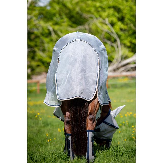 Vliegendeken Horseware Rambo Protector Met Hals Zilver-blauw