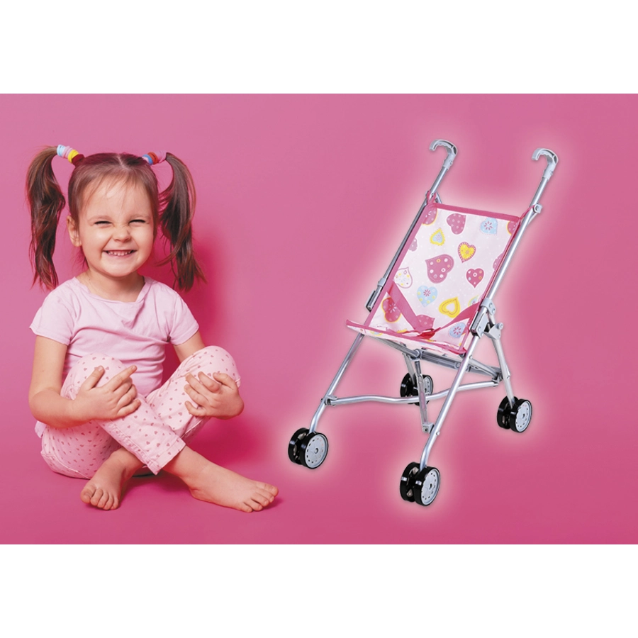 knorr toys®Puppenbuggy Sim - colorful hearts