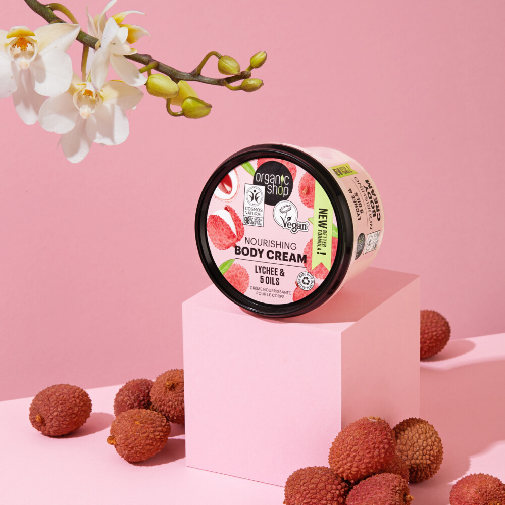 Organic Shop Nourishing Bodycrème Lychee250 ml