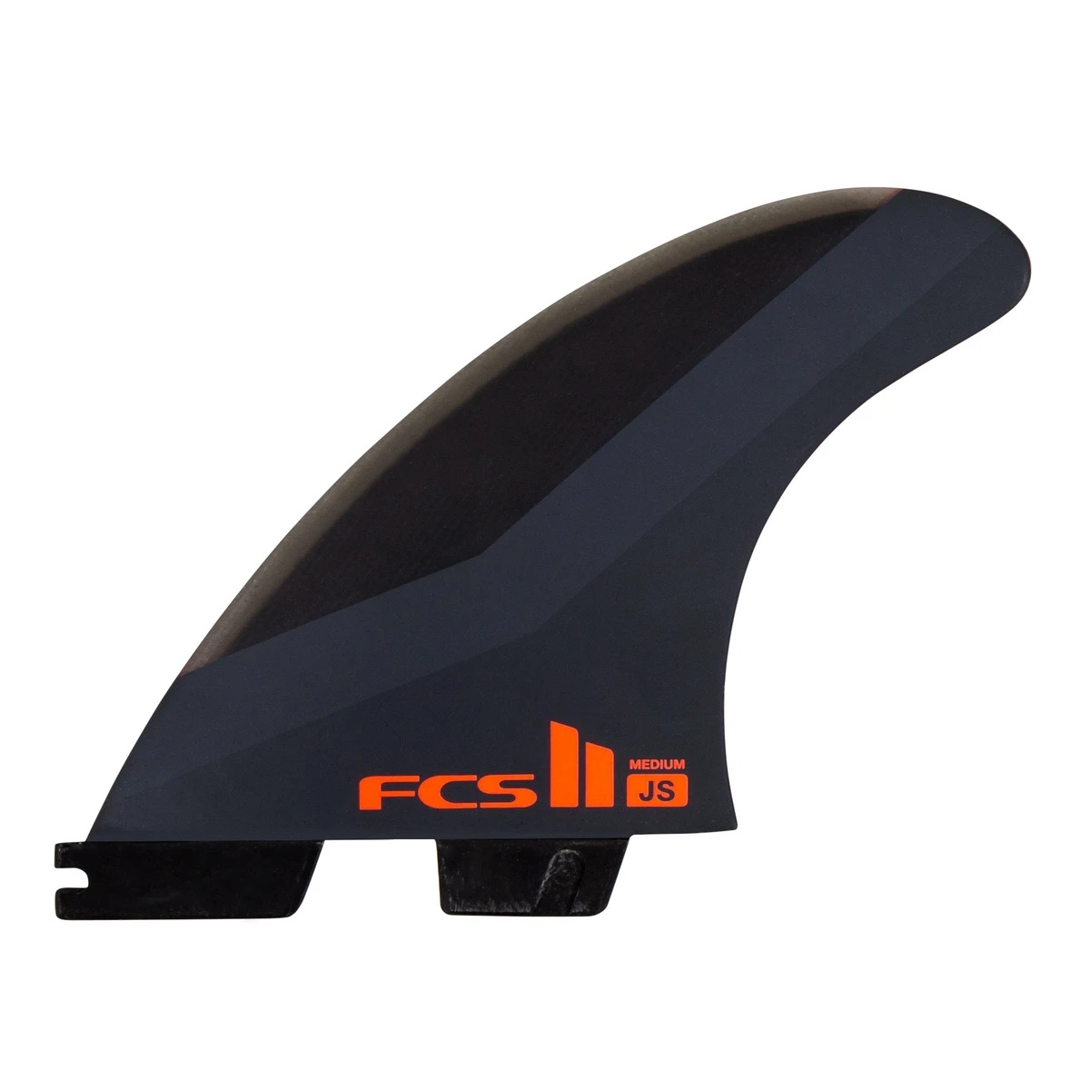 FCS FCS II JS PC Carbon Charcoal/Red  - Large Thruster