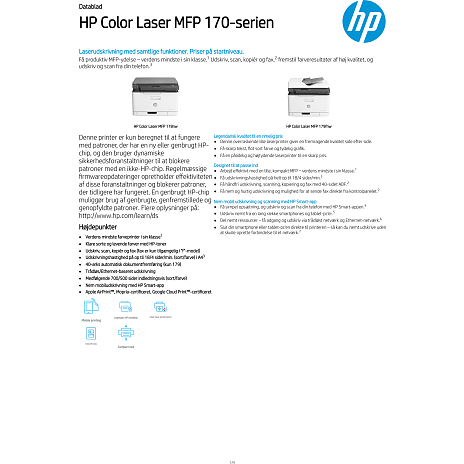 HP Color Laser printer MFP 178nw