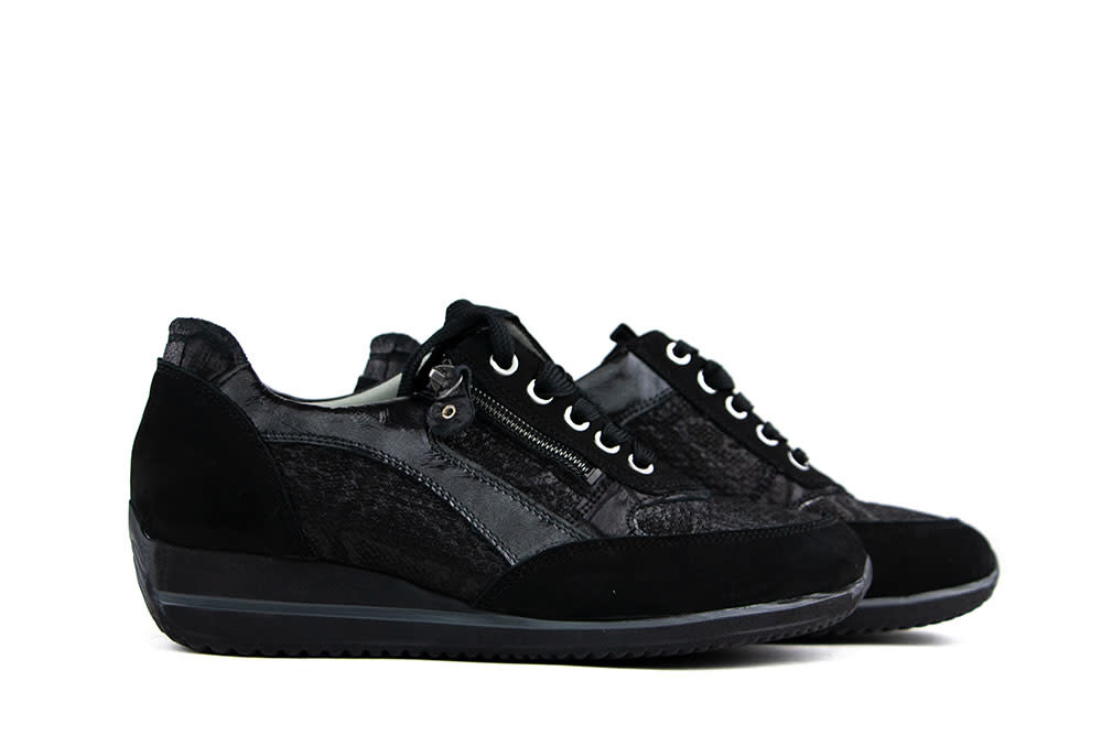 Waldlaufer Sneakers Himona Zwart Snake