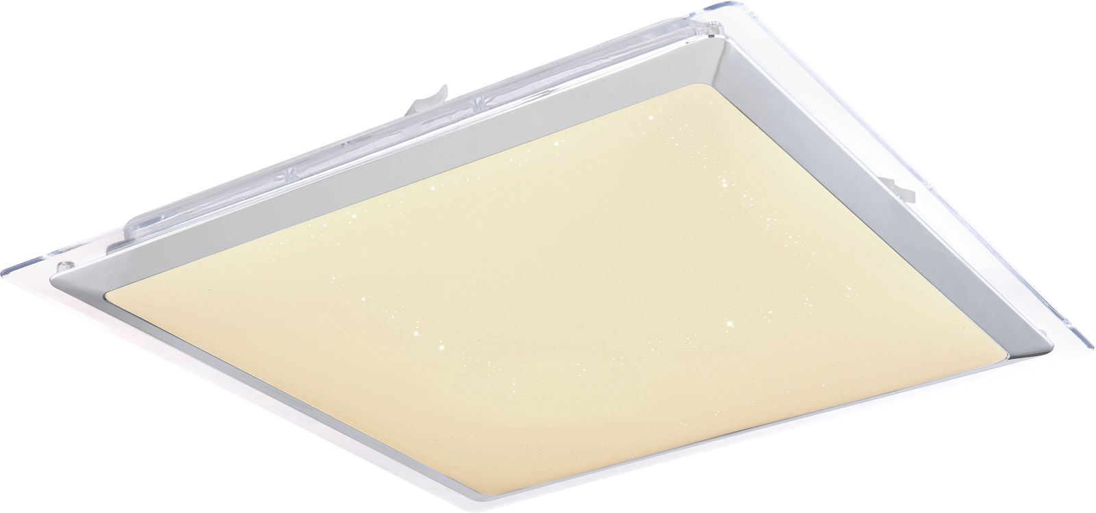 LED-Deckenleuchte - Nickel matt-weiß - Sparkle - mit Fernbedienung