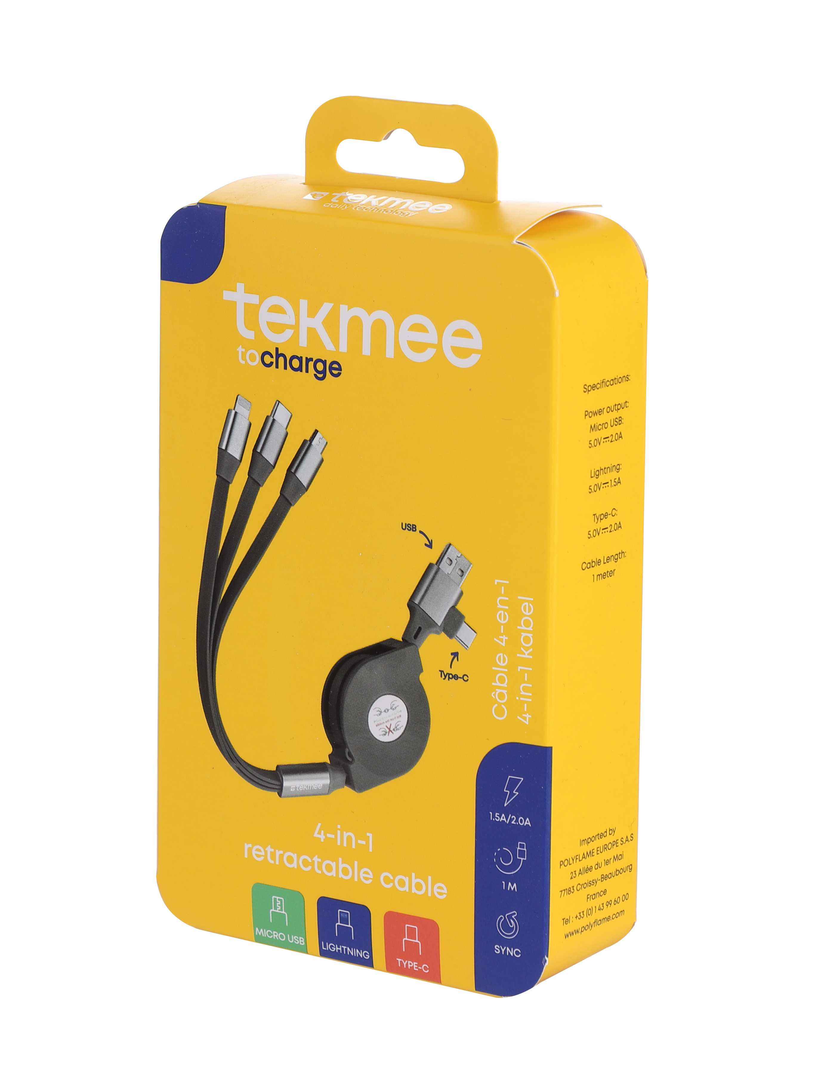 Daten/-Ladekabel 4in1, 1m